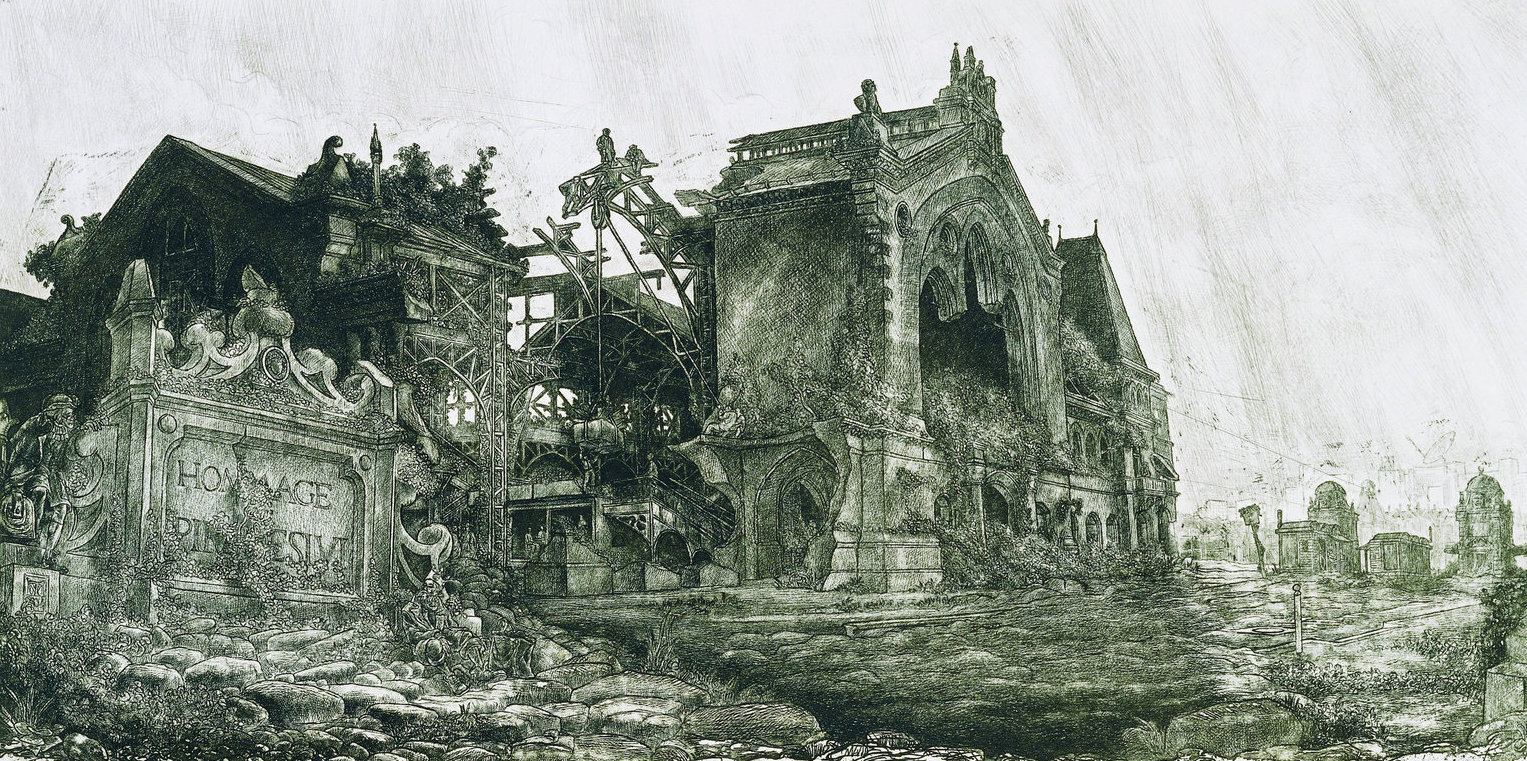 Takáts Márton: Budapest, Váráscsarnok (Hommage á Piranesi)