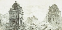 Takáts Márton: Budapest, Ferenc József híd (Hommage á Piranesi)