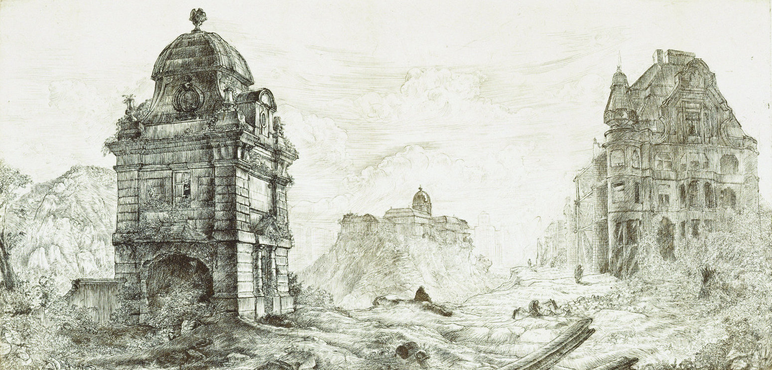 Takáts Márton: Budapest, Ferenc József híd (Hommage á Piranesi)