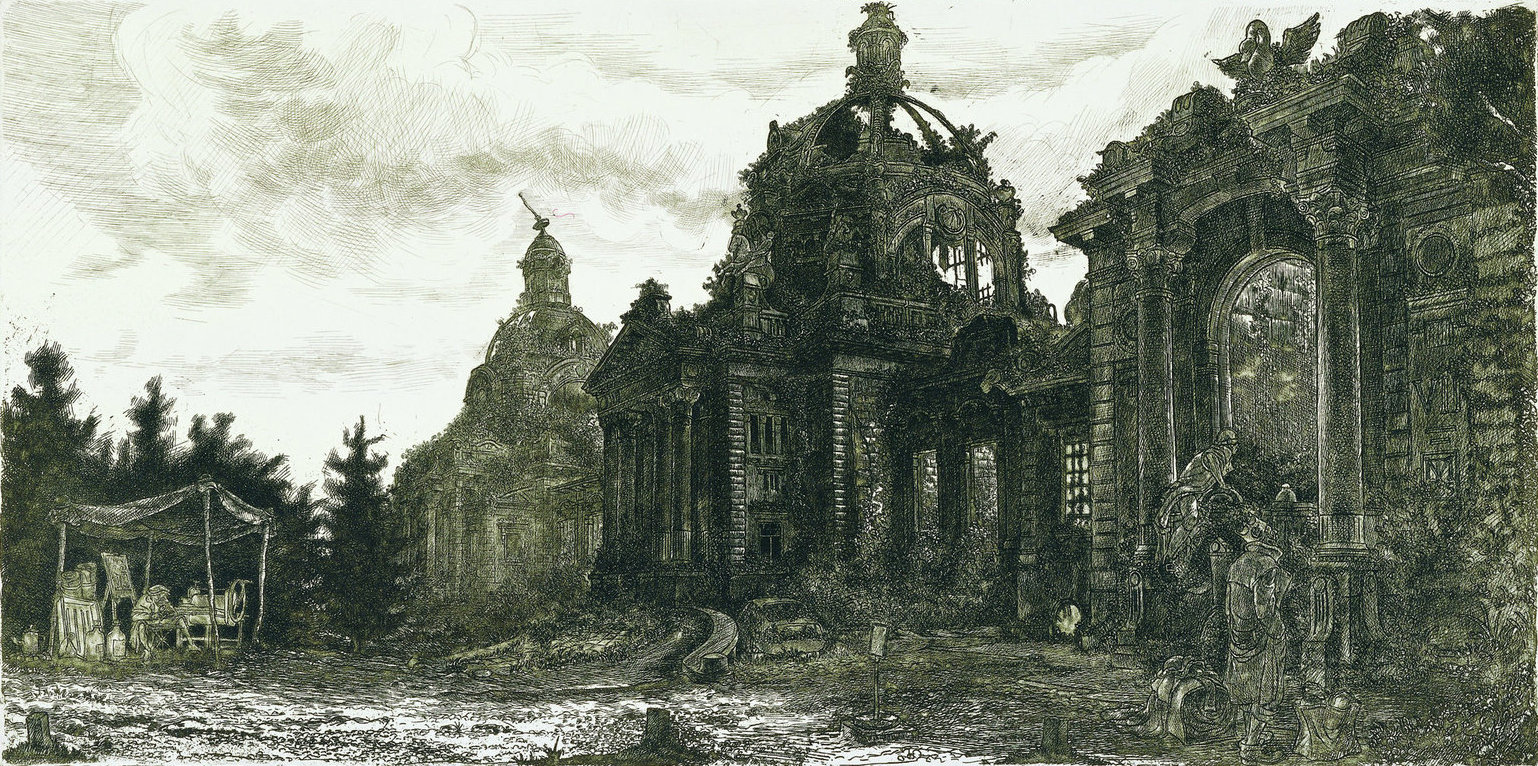 Takáts Márton: Budapest, Széchenyi fürdő (Hommage a Piranesi)