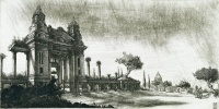 Takáts Márton: Budapest, Tözsde palota (Hommage á Piranesi)