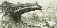 Takáts Márton: Budapest, Margit híd (Hommage á Piranesi)