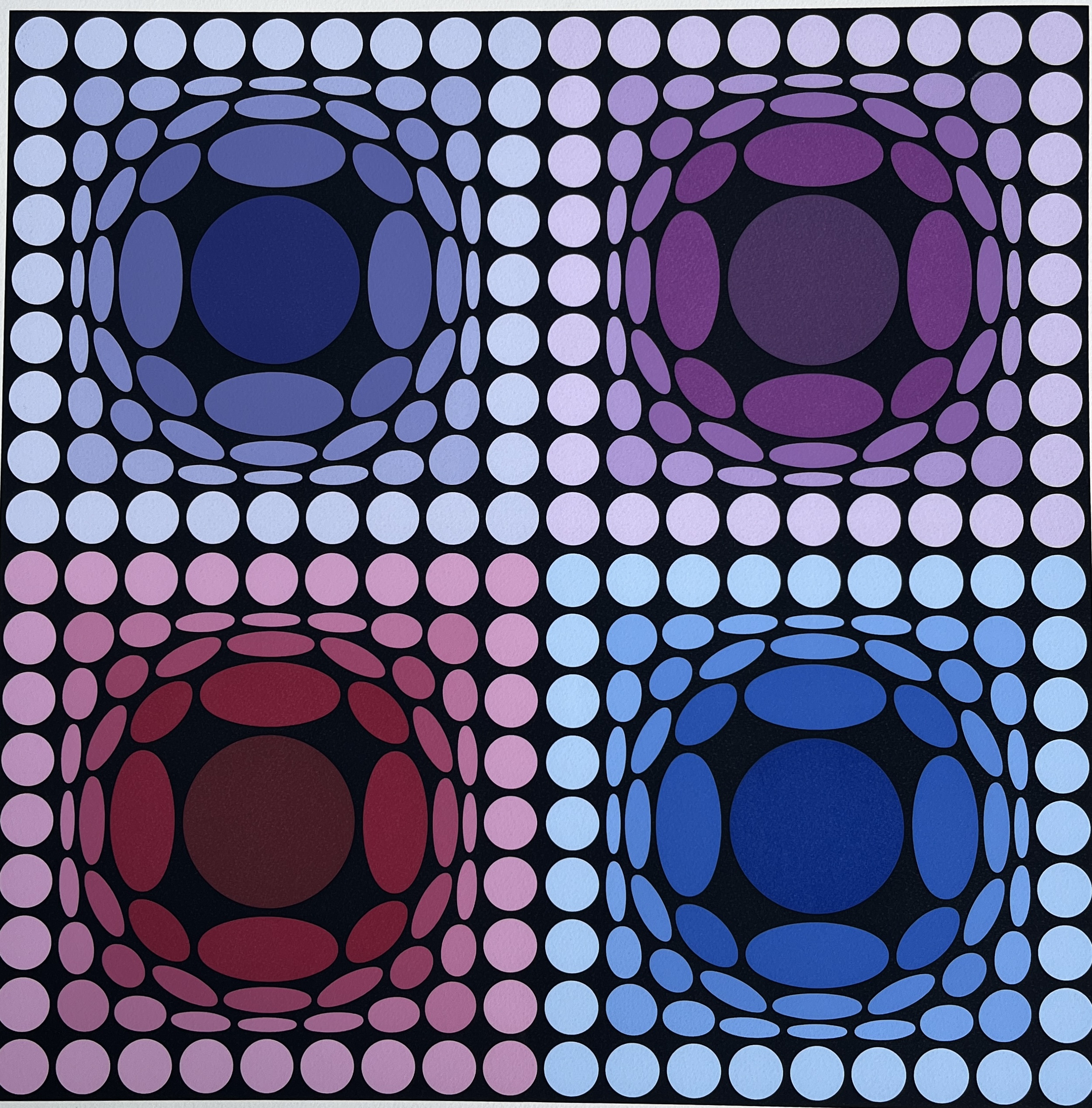 Victor Vasarely: Stri-Arct II