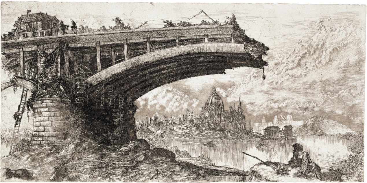 Takáts Márton: Budapest, hommage á Piranesi, Margit híd
