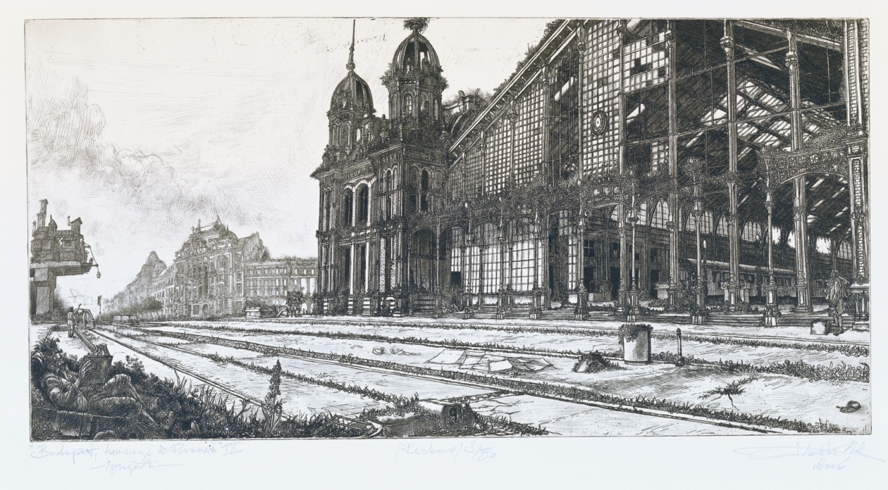 Takáts Márton: Budapest, hommage á Piranesi, Nyugati pályaudvar